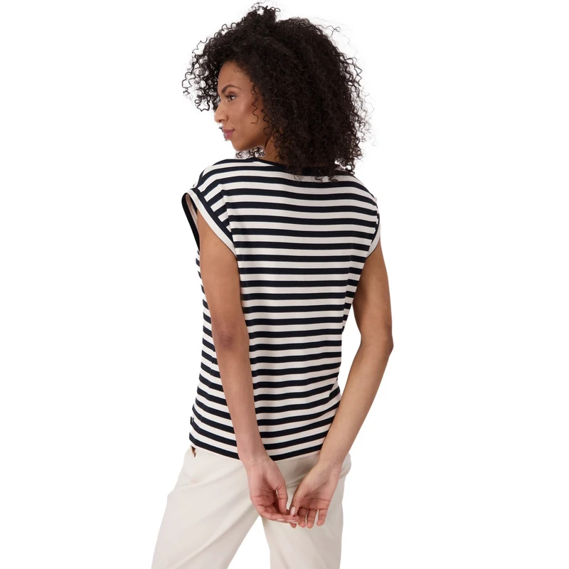 Dames Top 409882 Monari ZWART DESSIN