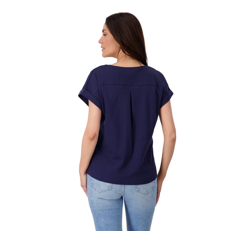 Dames Top 409885 Monari BLAUW DESSIN