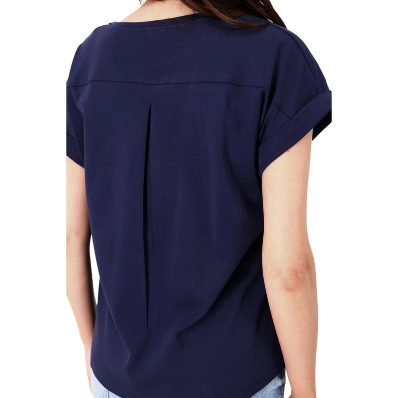 Dames Top 409885 Monari BLAUW DESSIN