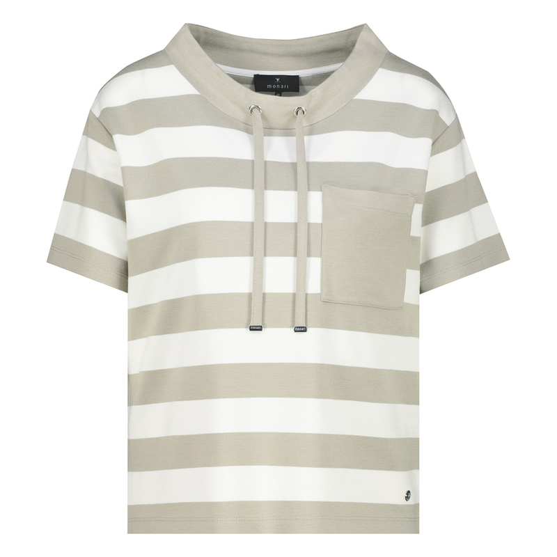 Dames Top 409921 Monari BRUIN DESSIN