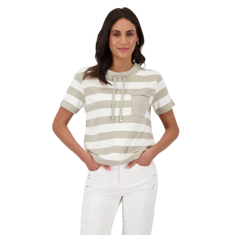 Dames Top 409921 Monari BRUIN DESSIN