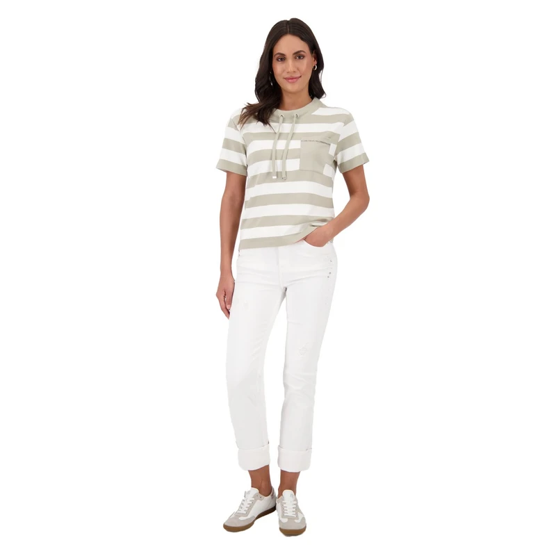 Dames Top 409921 Monari BRUIN DESSIN