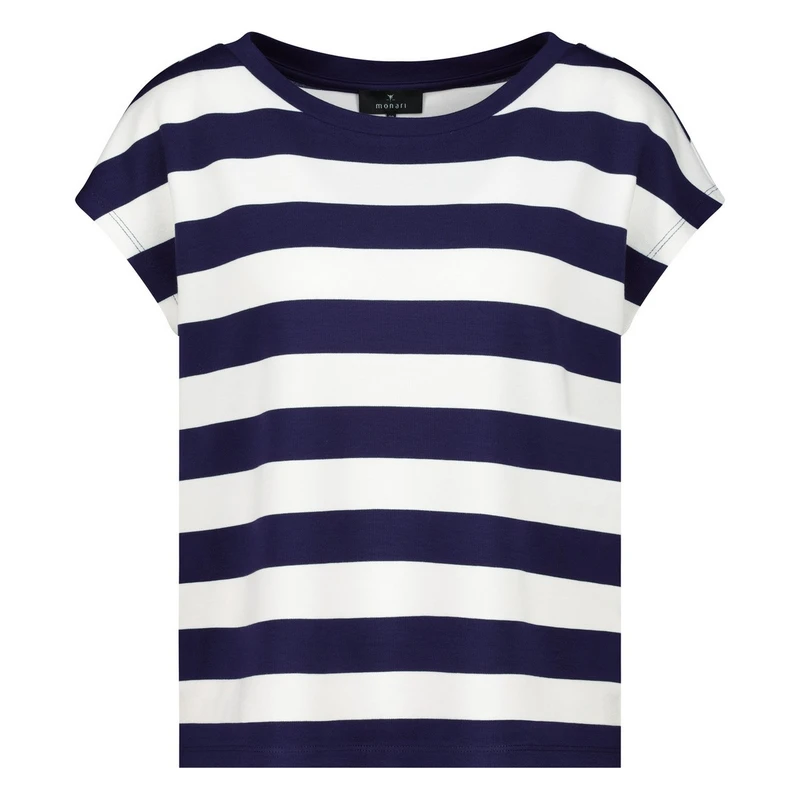 Dames Top 409987 Monari BLAUW DESSIN