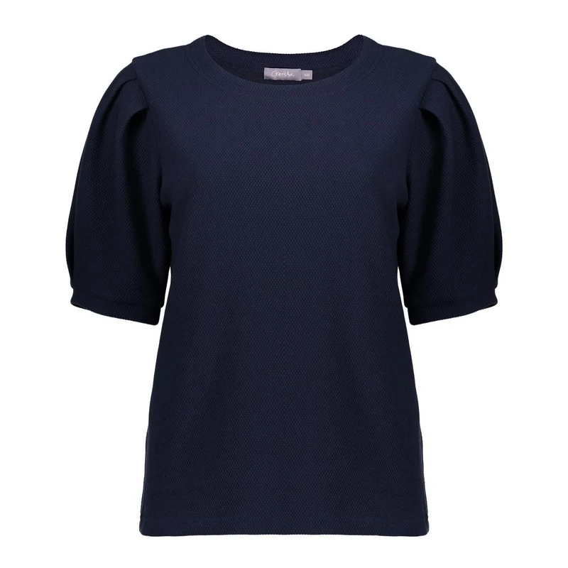 Dames Top 52082-21 Geisha BLAUW DESSIN