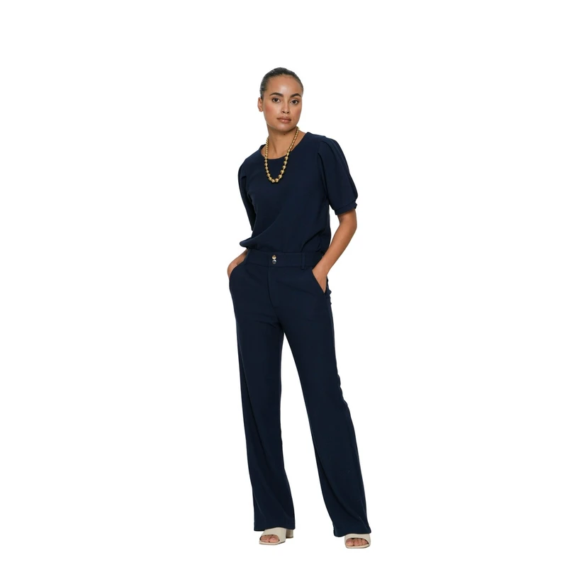 Dames Top 52082-21 Geisha BLAUW DESSIN