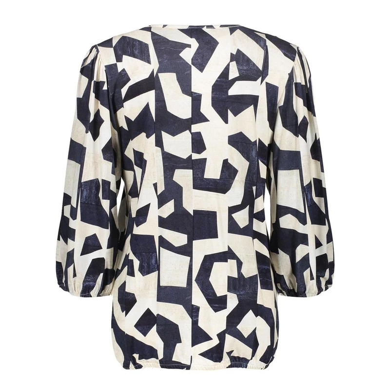 Dames Top 52174-20 Geisha BLAUW DESSIN