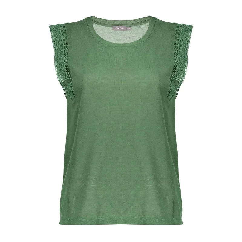 Dames Top 52371-24 Geisha GROEN DESSIN