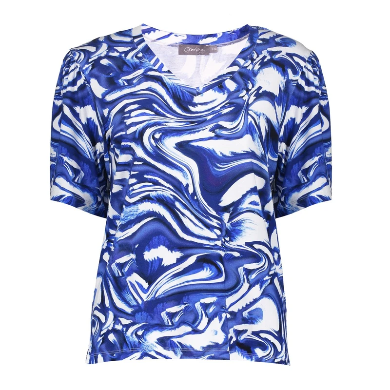 Dames Top 52445-60 JAZZ Geisha BLEU