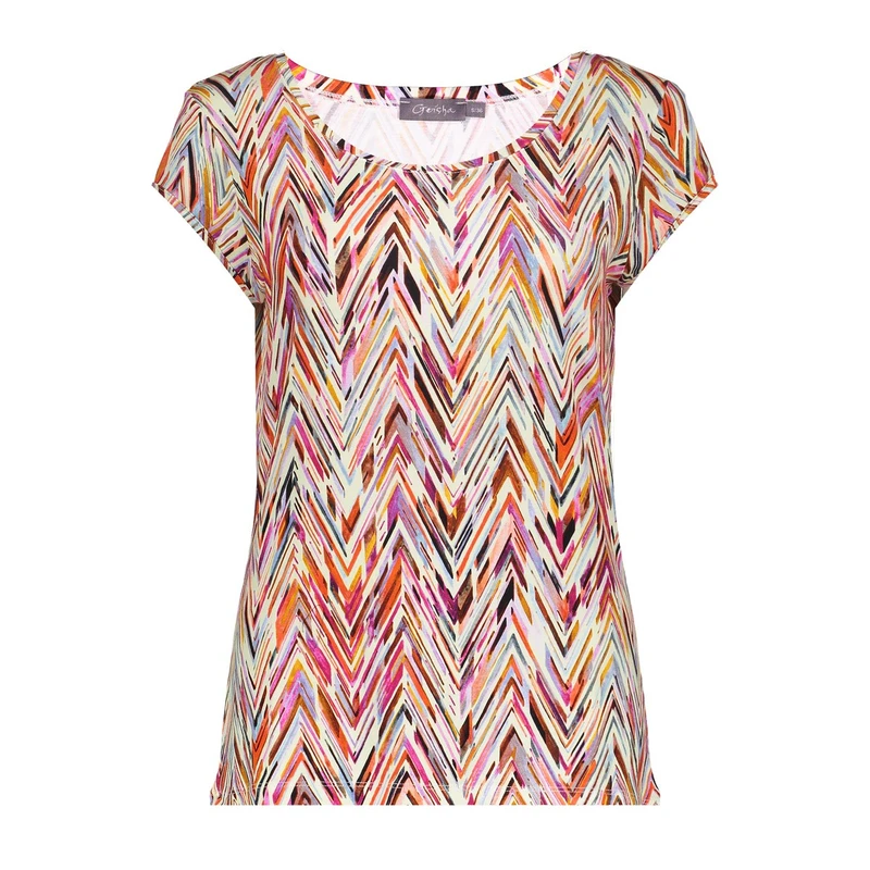 Dames Top 52446-60 KATE Geisha ROOD DESSIN