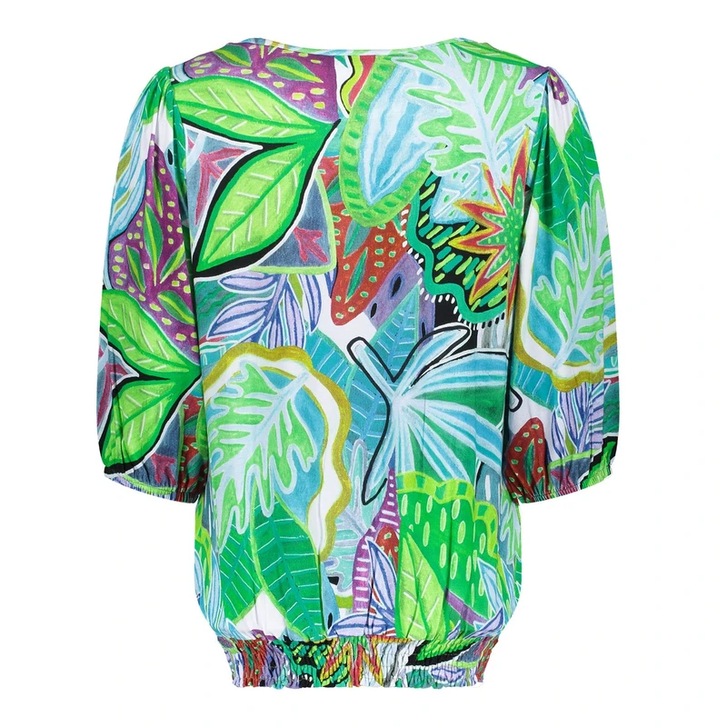Dames Top 52449-60 ELLA Geisha AQUA