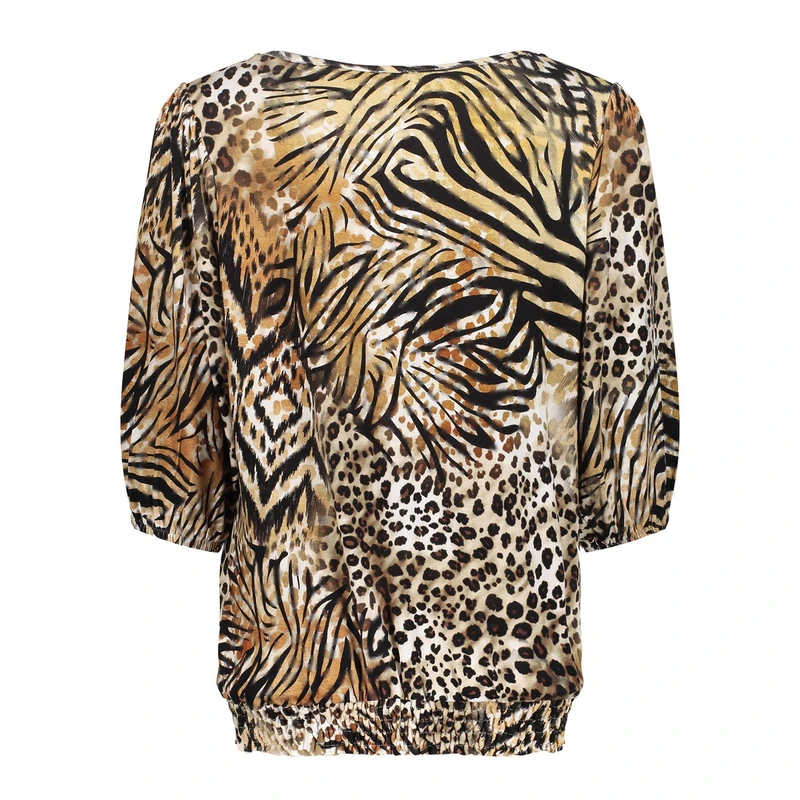 Dames Top 52449-60 ELLA Geisha DONKER BRUIN