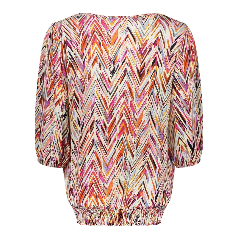 Dames Top 52449-60 ELLA Geisha ROOD DESSIN