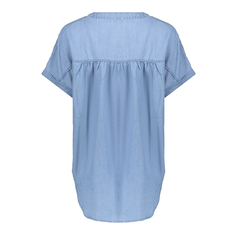 Dames Top 53001-10 Geisha MID BLUE DENIM