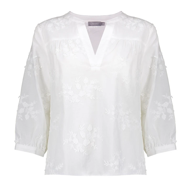 Dames Top 53408-14 Geisha Wit