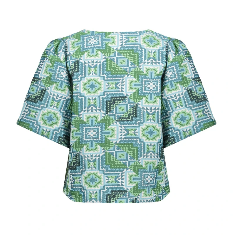 Dames Top 53490-20 Geisha BLEU