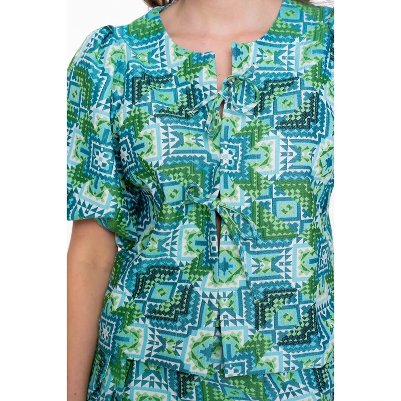 Dames Top 53490-20 Geisha BLEU