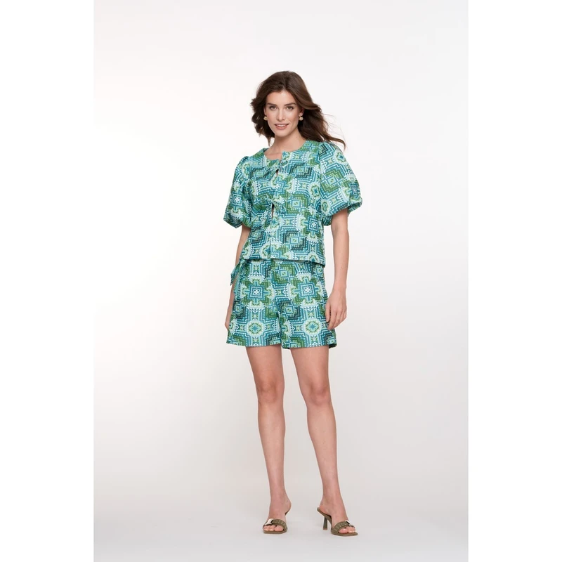 Dames Top 53490-20 Geisha BLEU