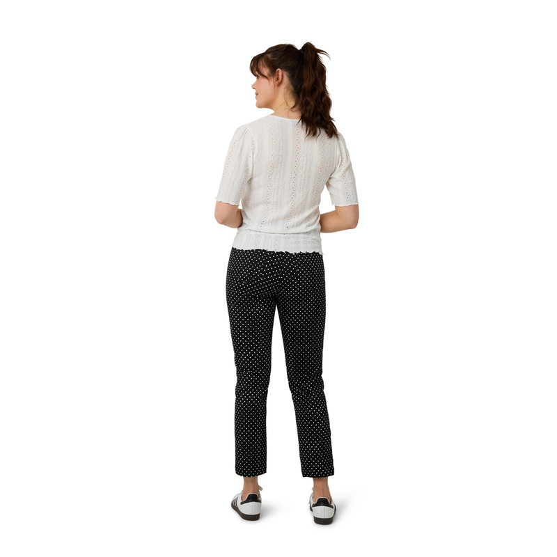 Dames Top ajour vlindermw Sanne ECRU