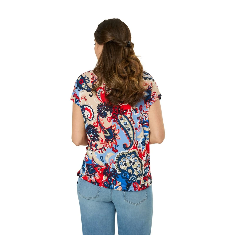 Dames Top Andrea Gardeur Collectie BLAUW DESSIN