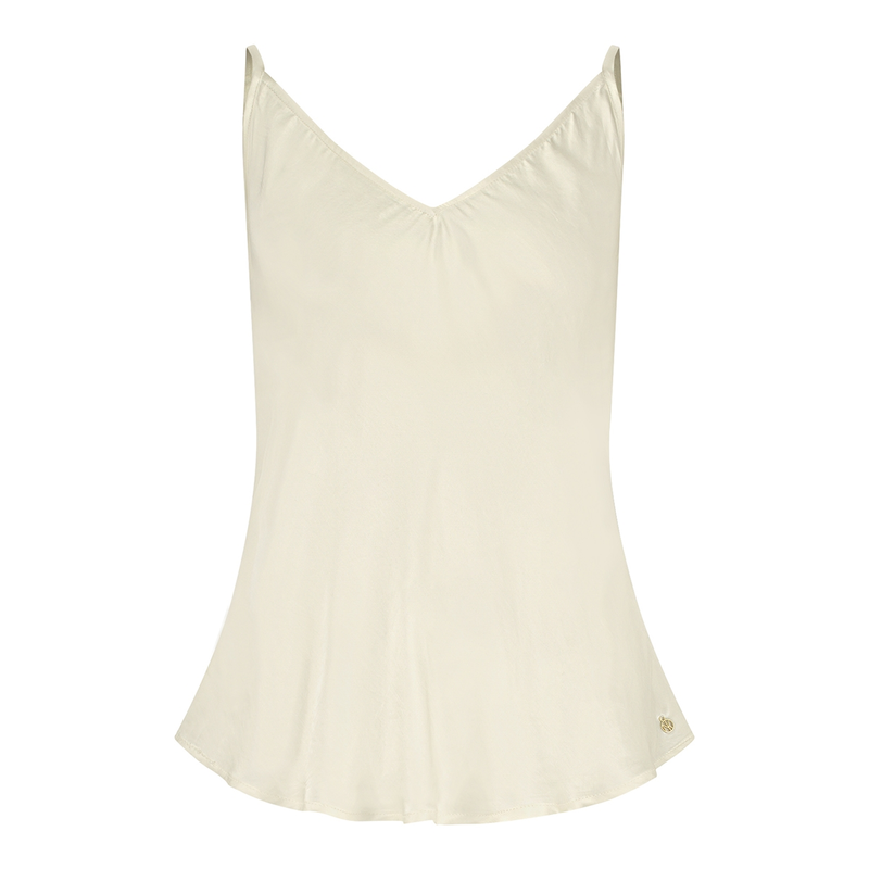 Dames Top ANIEK TOP SILKY Nukus OFF-WHITE
