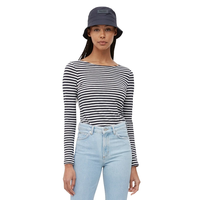 Dames Top B01219652597 Marc O'Polo BLAUW DESSIN
