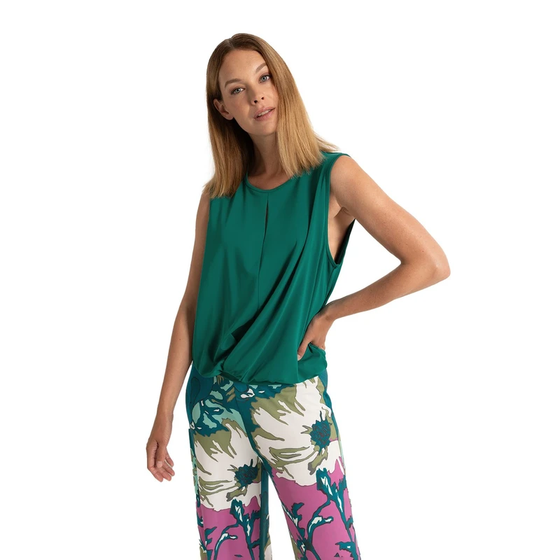 Dames Top CL24-13801 Claudia by Claudia Strater PETROL