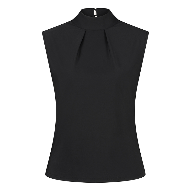 Dames Top CL24-13805 Claudia by Claudia Strater ZWART