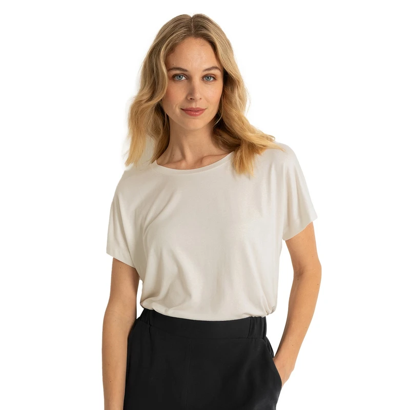 Dames Top CS13-25175 Claudia Strater OFF-WHITE