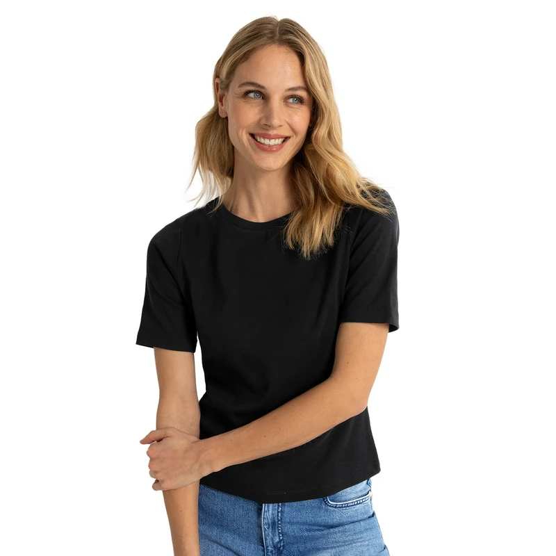 Dames Top CS25-13513 Claudia by Claudia Strater ZWART