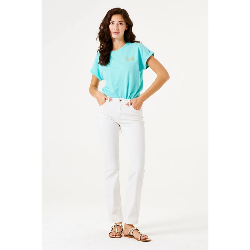 Dames Top D50001 Garcia BLEACHED BLUE DENIM