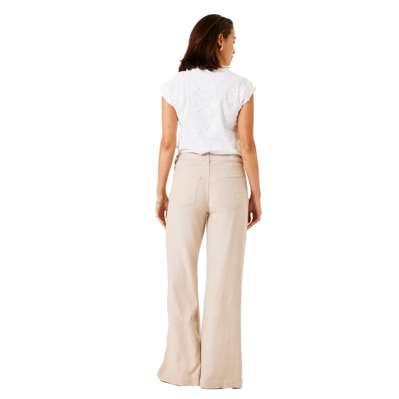 Dames Top D50008 Garcia OFF-WHITE