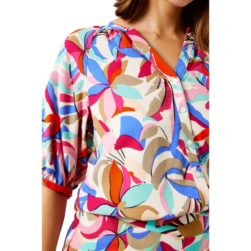 Dames Top D50032 Garcia BLEU