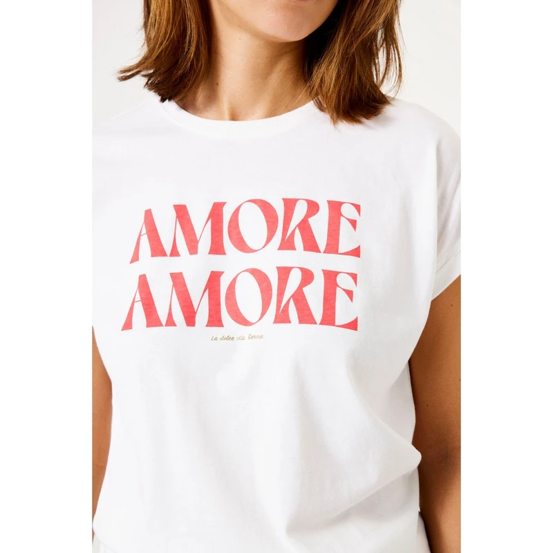 Dames Top E50201 Garcia OFF-WHITE