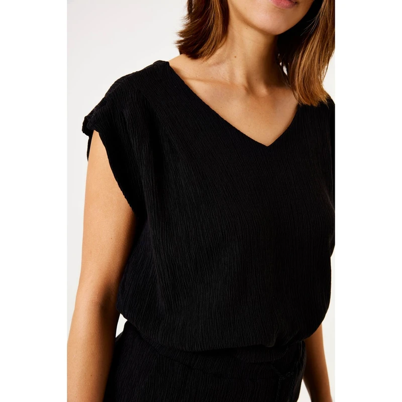 Dames Top E50214 Garcia ZWART