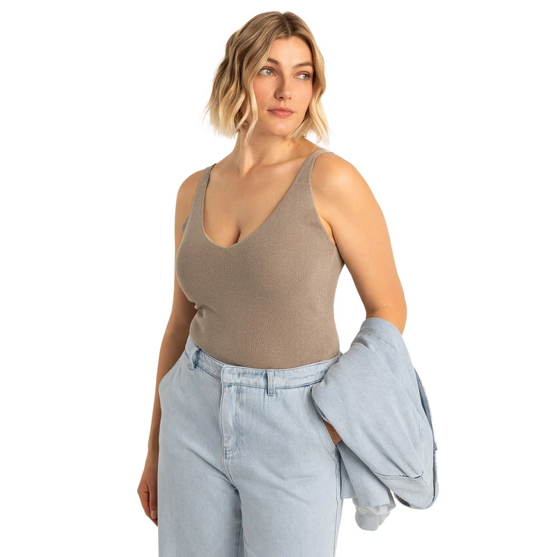 Dames Top EX11-25004 Expresso TAUPE