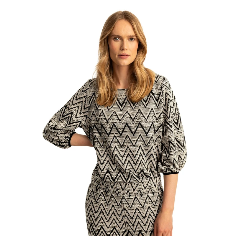 Dames Top EX13-25064 Expresso ZWART