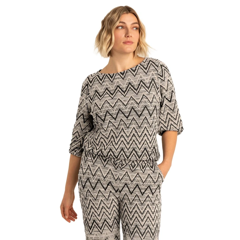 Dames Top EX13-25064 Expresso ZWART