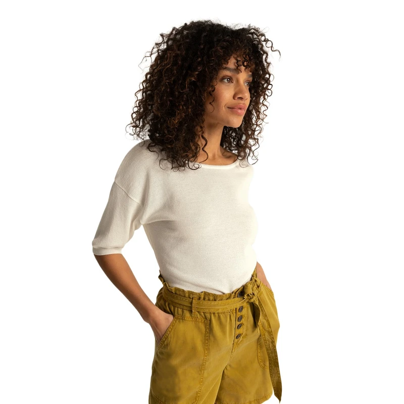 Dames Top EX23-11023 Expresso Wit