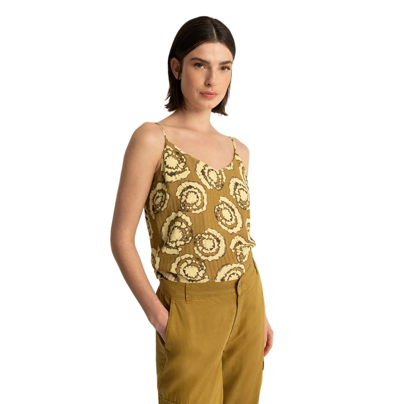 Dames Top EX23-14012 Expresso OLIJF