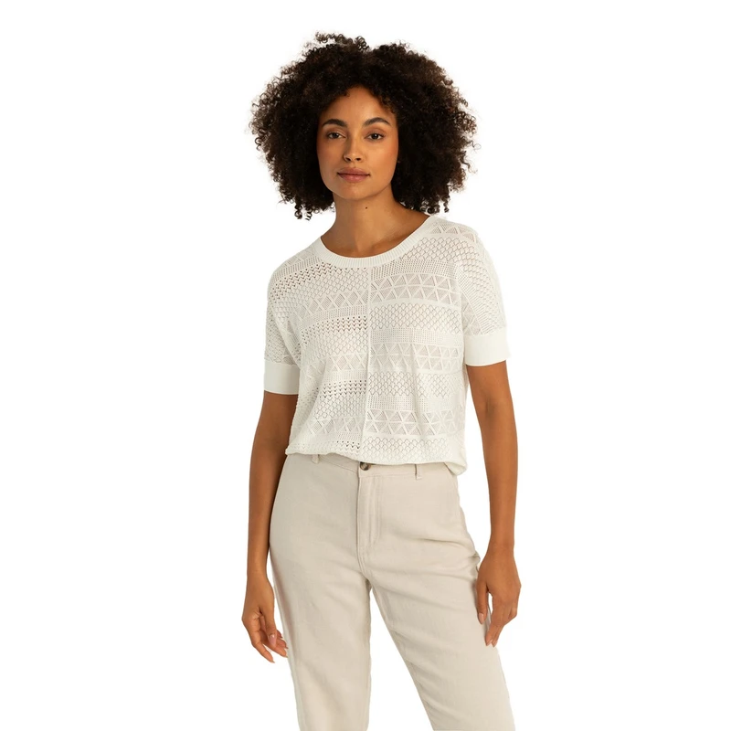 Dames Top EX24-11024 Expresso OFF-WHITE