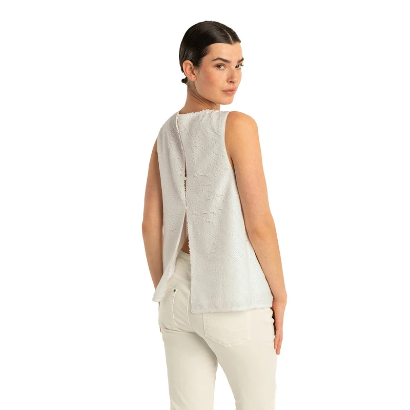 Dames Top EX24-14049 Expresso Wit