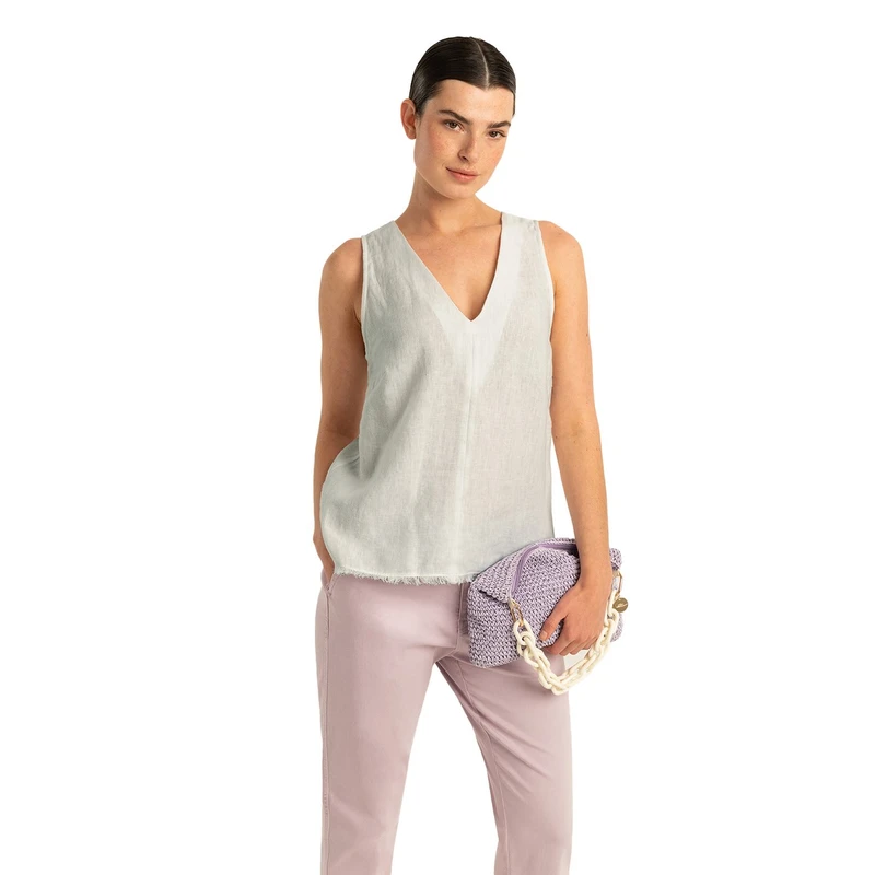 Dames Top EX24-14052 Expresso Wit