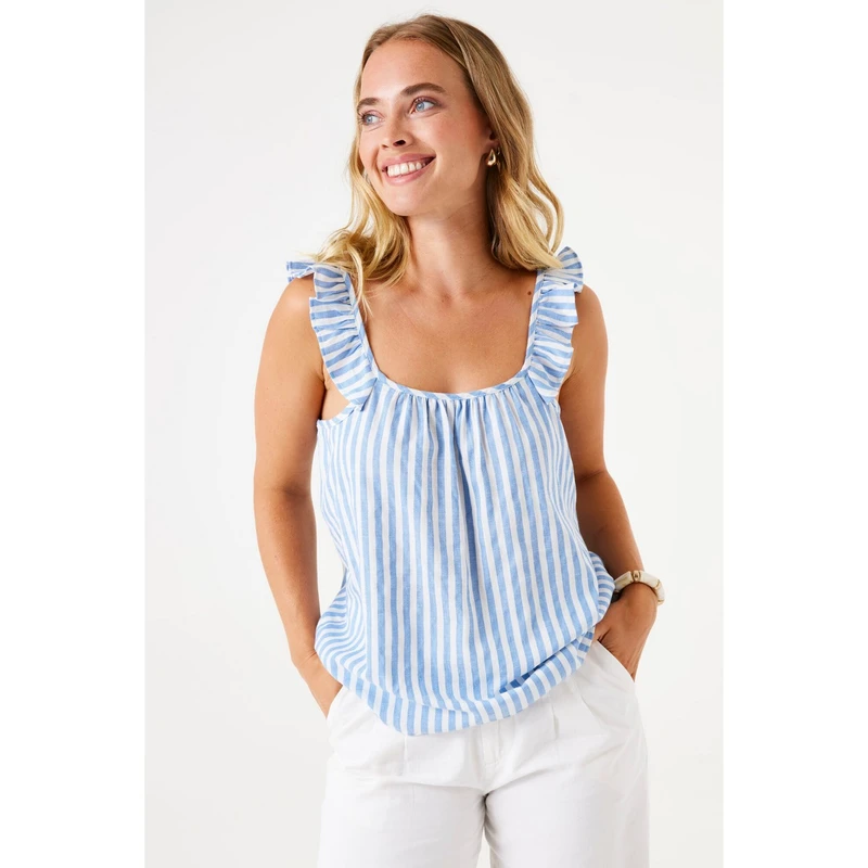 Dames Top F50020 Garcia BLEU