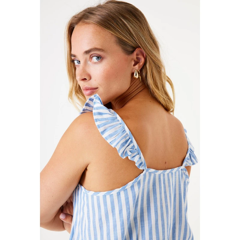 Dames Top F50020 Garcia BLEU