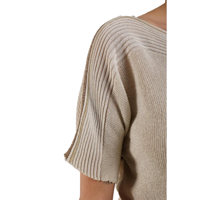 Dames Top MERLA TOP LUREX Nukus ZAND
