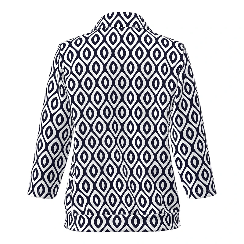 Dames Top NOS715407 Frank Walder BLAUW DESSIN