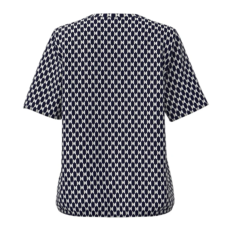 Dames Top S53304417 Frank Walder BLAUW DESSIN