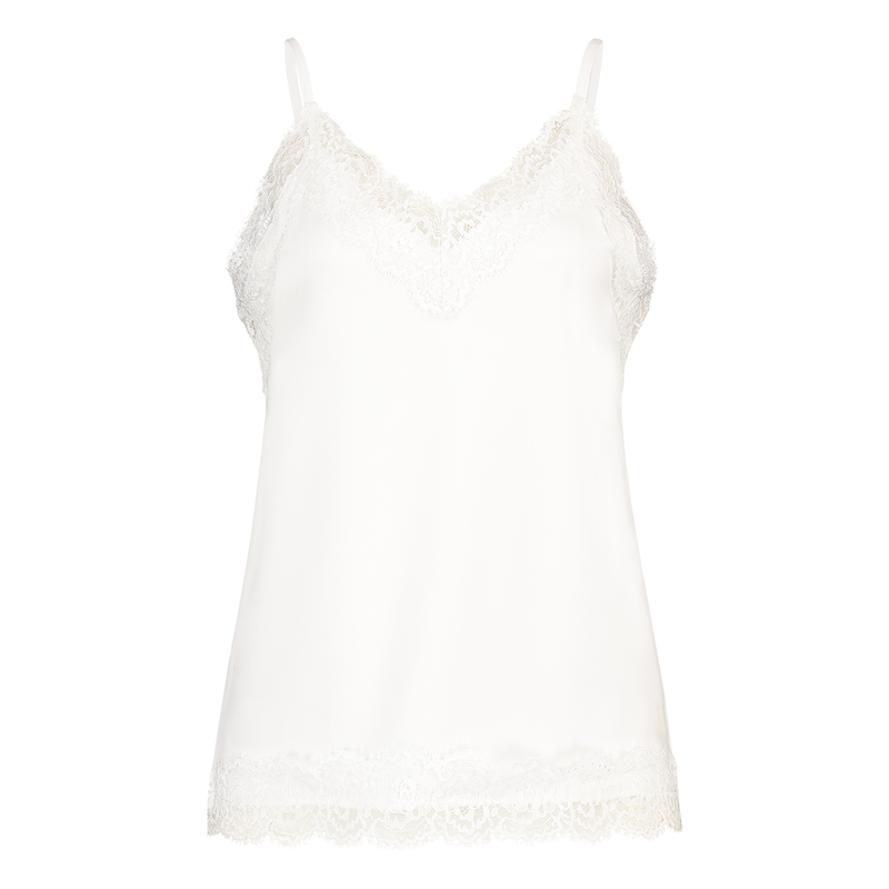 Dames Top STRS-11 Singlet kant Ivy & You OFF-WHITE