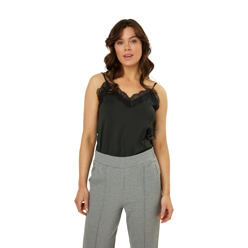 Dames Top STRS-11 Singlet kant Ivy & You NAVY
