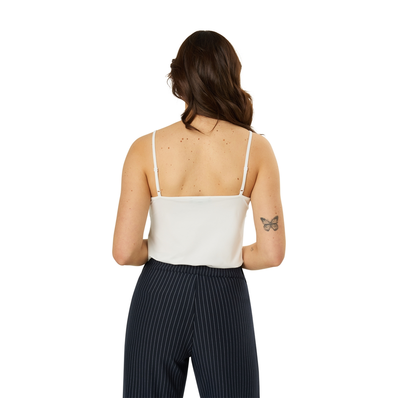 Dames Top STRS-11 Singlet kant Ivy & You OFF-WHITE